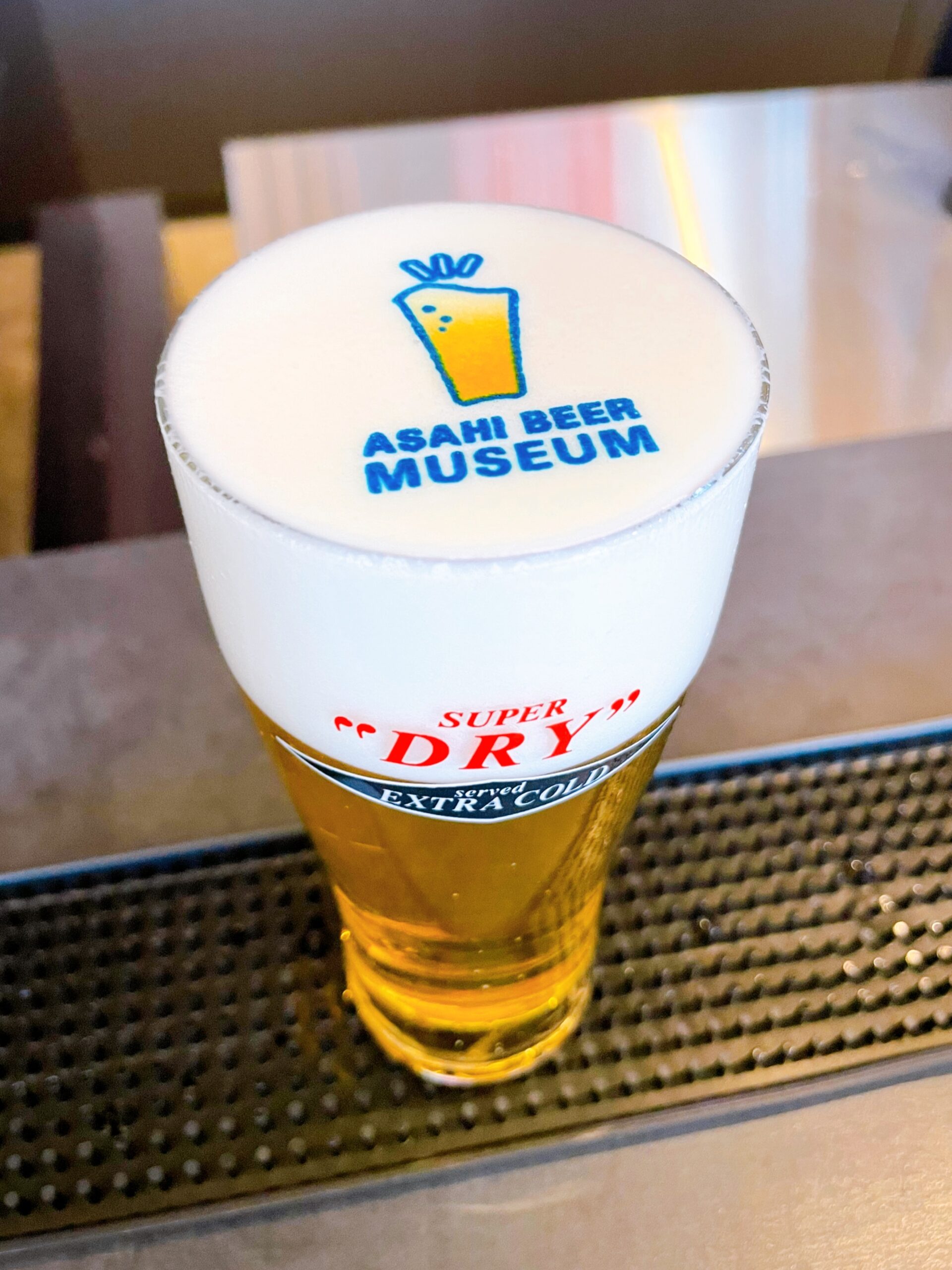Asahi Beer Museum — fresh-tapped Super Dry