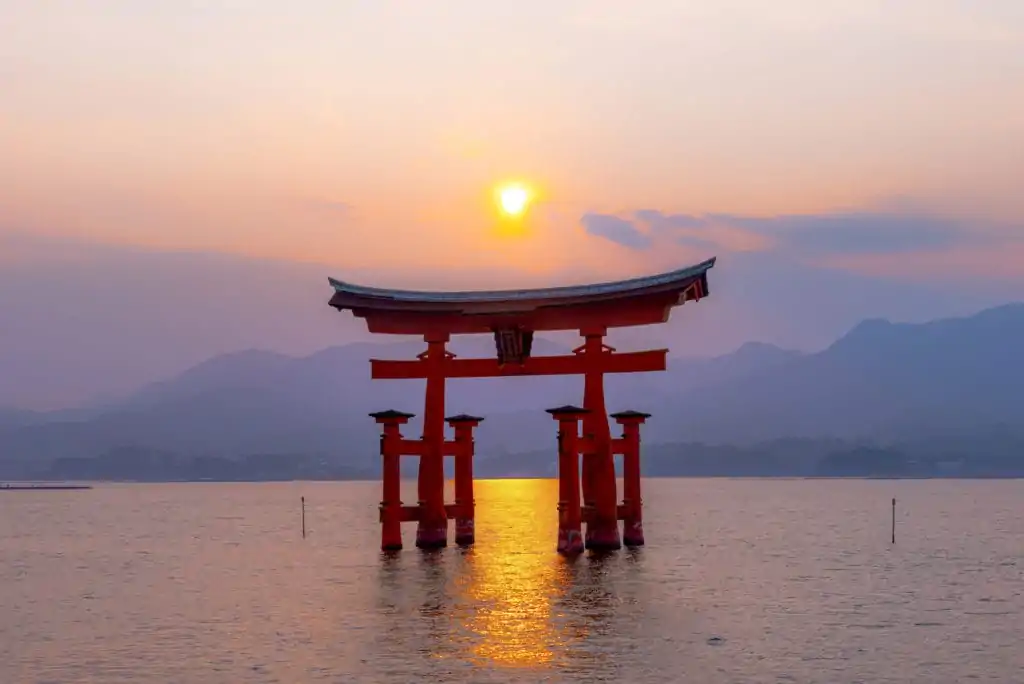 Itsukushima Shrine floating torii